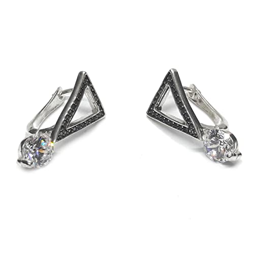 Boucles d'oreilles argent 925 anti irritation zircone 6mm