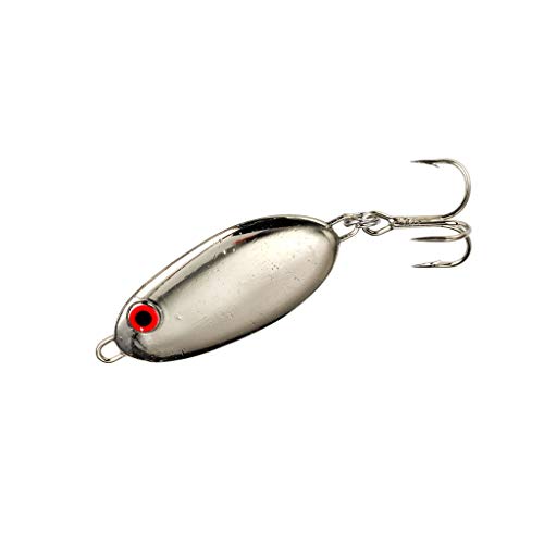 Bomber Lures Slab Spoon Spinner Bait Fishing Lure, Fishing Gear and Accessories, 7/8 oz, Plain...