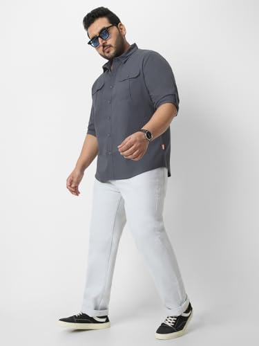 Image of Urbano Plus Men's Cotton Full Sleeve Regular Fit Casual Solid Shirt