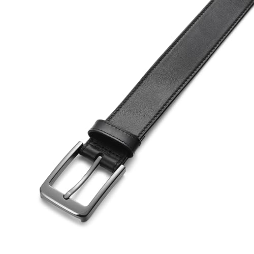 Image of MILORDE Men's Genuine Leather Dress Belt, Handmade, 100% Cow Leather, Fashion & Classic Designs for Work Business and Casual