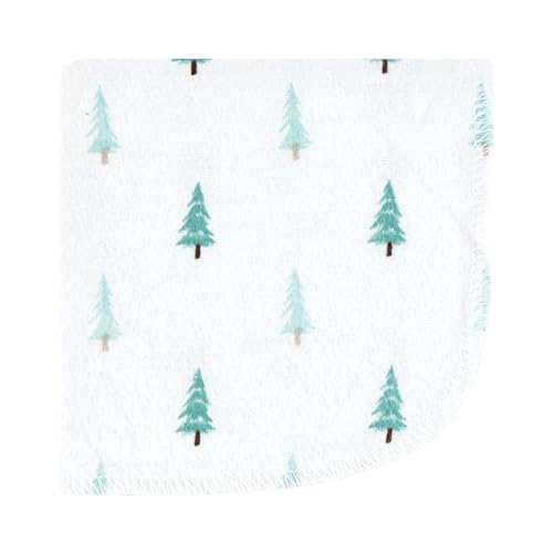 Image of Hudson Baby Unisex Baby Flannel Washcloths, Neutral Woodland Pals 10Pk, One Size