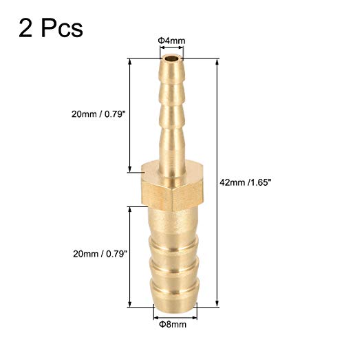 Sourcing map Id Tubo Flessibile Ottone Portagomma