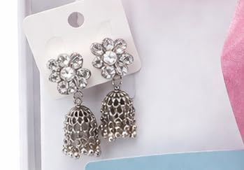 Image of CSN - CUTE SHOPPING NETWORK Fashion Jewelry Gift Set with 7 accessories, Gift hamper for women & girls, Birthday, Anniversary, Rakshabandhan, Diwali Gift | Random Colors & Designs