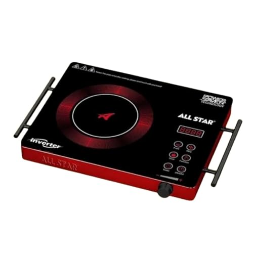 Image of 2200W Infrared Cooktop Stove, Digital Display, Touch Control, Infrared Hot Plate
