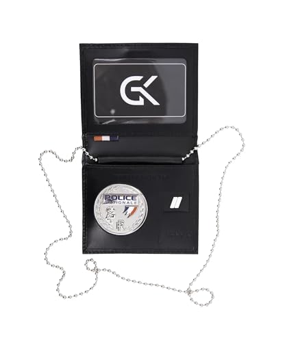 Gk Pro Porte-Cartes avec emplacements Grade et médaille (avec Chaine) - 4187c