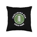 Tomlinson Run State Park West Virginia Vacation Souvenir WV Throw Pillow