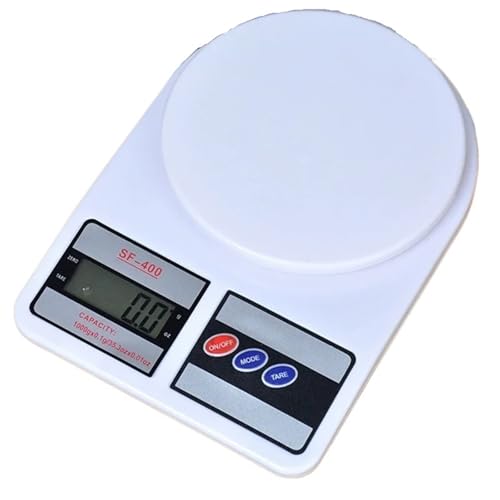 HFWRDVJCM para Uso doméstico y de Oficina Báscula electrónica Digital de Cocina de Alta precisión, 1 Unidad, for medir Alimentos y Materiales medicinales.(10kg)