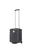 ATX Luggage 40x30x20cm | Ryanair EasyJet Wizz Air | 2 Wheels Under Seat Cabin Suitcase Trolley | Black | 24 Liters
