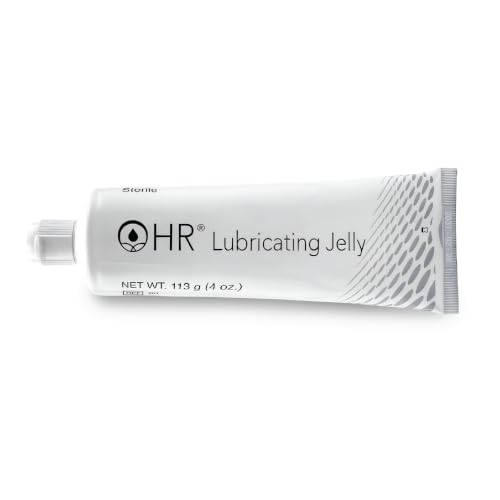 Image of HR Lubricating Jelly, Sterile, Medical & Home Use, 4 oz Tube | Water-Soluble | Non-Greasy | Non-Staining | Latex-Free | Clear & Odorless | for Catheter, Exam, Thermometer & Instruments