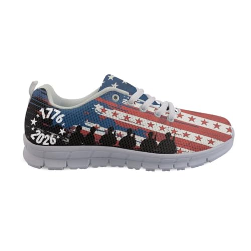 Image of GIFTPUZZ Mens Lace Up Athletic Trainers Running Sneakers Wedge Breathable Gym Lightweight Sports Tennis Shoes