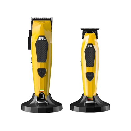 JRL Diamond Collection | Set professionelle Schneidemaschinen Clipper + Trimmer in limitierter Auflage | Gelb