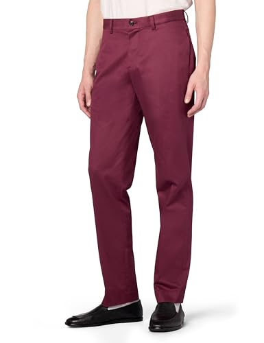 Brooks Brothers Men's Regular Fit Stretch Lightweight Advantage Chino Pants, Windsor Wine, 33 30