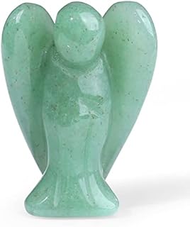 XIANNVXI Amethyst Crystal Angel Figurine Decor Healing Crystals Gemstones Polished Stones Statue Reiki Home Room Decorations 1.5" Guardian Angels Ornament