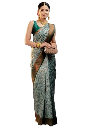 Sari de travail Banarasi 14647 en soie pour fêtes et mariages