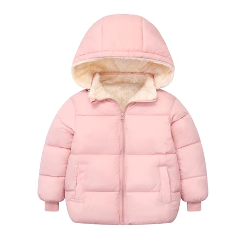 Baby Boys Girls Winter Coats for Toddler Kids Infants Baby Light Puffer Warm Thick Hooded Down Jacket for 2-7 Years