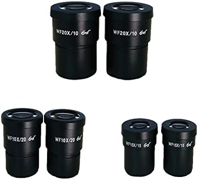 Miniatura 2 de WF10X0.787 in WF20X0.394 in WF15X0.591 in Ocular gran angular ocular ocular alto para microscopio estéreo microscopio trinocularbinocular (color