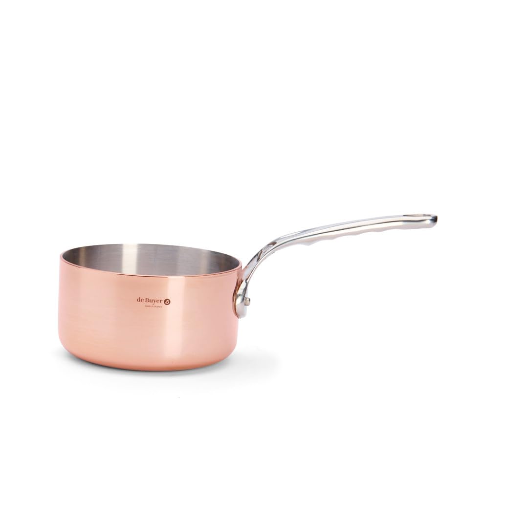 De Buyer - Casserole en cuivre PRIMA MATERA - Diamètre 14 cm -