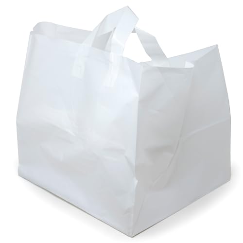 Glopack SLNLWTTD Half Tray Bag with Soft Loop Handle, 12