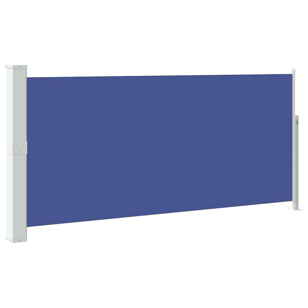 vidaXL Retractable Side Awning 140x300cm Blue Garden Privacy Screen Blind โ image 1