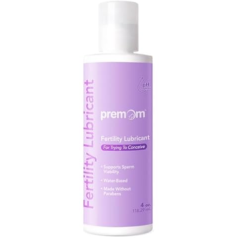 Premom Personal Fertility Lubricant for Conception: Glycerin Free - Paraben Free - pH Balanced - 4 Fl Oz Sperm Friendly Water Based Non-Sticky Lube - for Women & Couples Trying to Conceive Cover