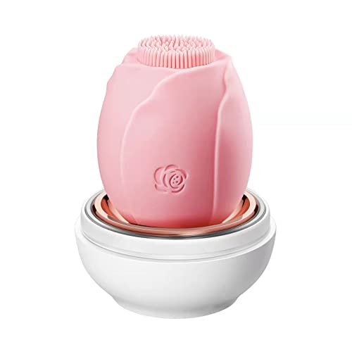 FBFL Facial Cleansing Brush made with Food Grade Silicone, Electric Face Scrubber for Women & Men, Waterproof Face Cleansing Brush for Massaging, Deep Cleansing, Gentle Exfoliating, Removing Blackhead