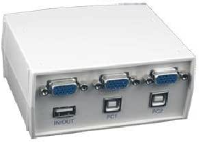 2port KVM Switch Controllerusb/VGA for Pc &amp; Mac