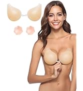 MELLIEX Silikon Klebe BH - Unsichtbarer Push-Up BH Für Rückenfreie Kleider