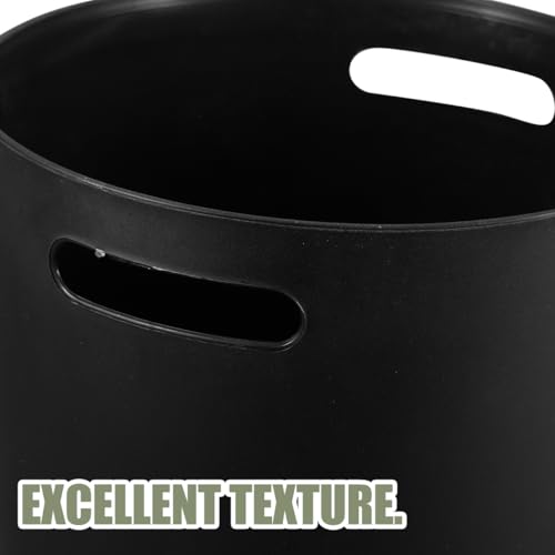 Caneca de basura negra tipo mármol sin tapa 10.62x9.05x9.05 in miniatura 3