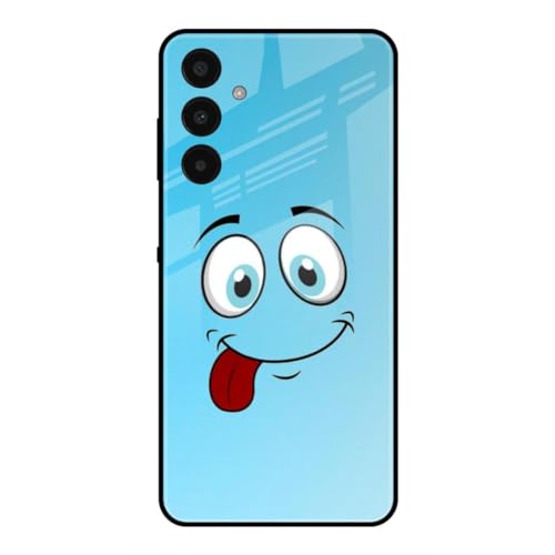 Image of SmashItUp Emoji | Happy |Cool Designer Printed TPU Metal Case Mobile Back Cover for Samsung A15 5G