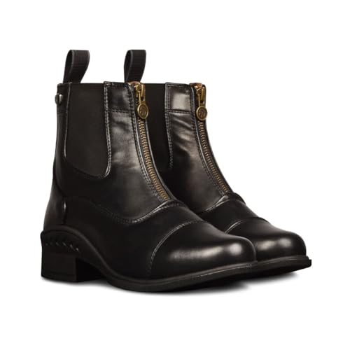 Ovation Kids' Quantum Zip Paddock Boots - Classic Style Lightweight Horse Riding Equestrian Footwear w/Front Zip, Unisex Fit - Image 5