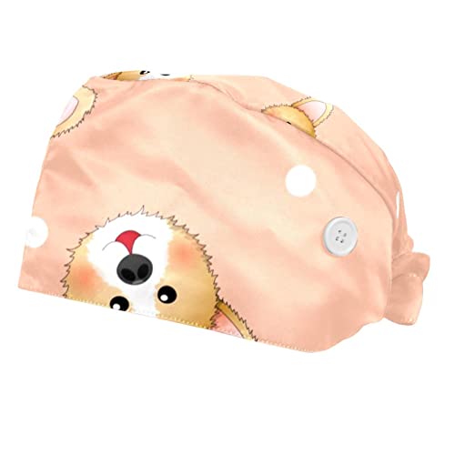 Chapeaux de travail Corgi anti-transpiration : casquette unisexe ajustable en lot de 2
