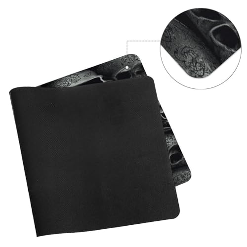 Black Skull Desk Pad impermeable y antideslizante para escritorio miniatura 7