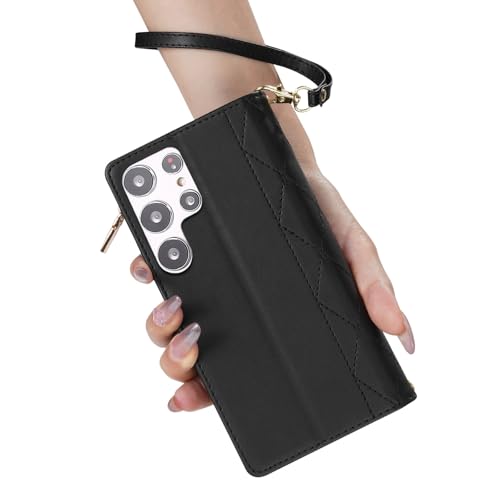 Coque portefeuille Samsung S21 Plus avec fermeture éclair de sécurité - 3