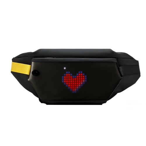 Zhangpu Schultertasche mit LED-Display, mehrere Fächer, programmierbare LED-Fanny-Tasche für Männer und Frauen, Nr. 811