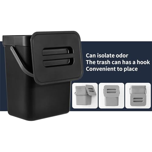 Set de canecas de basura plegables para compost 5L miniatura 5