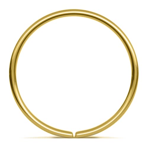 Image of HighSpark 92.5 Sterling Silver Nose Ring for Women | Simple & Elegant Nose Piercing for Women & Girls | Lovely Gift