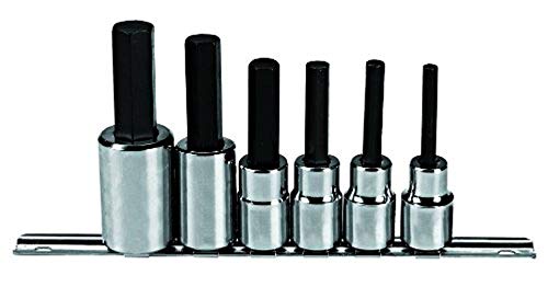 Stanley Proto J5441-SM 1/2 Drive Metric Hex Bit Set, 6PC