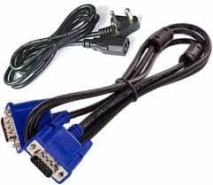 Yaksha Male to Male 15 Pin VGA Cable and Power Cable/Cord for Computer, Desktop, CPU, Monitor. (Black) (1.5 Meter) (Combo Set) (B09NQF317D) Amazon Price History, Amazon Price Tracker