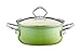 Riess, 0655-036, rondel ze szklaną pokrywką, NOUVELLE, SMARAGD, średnica 16 cm, wysokość 14,5 cm, pojemność 1 litr, emalia