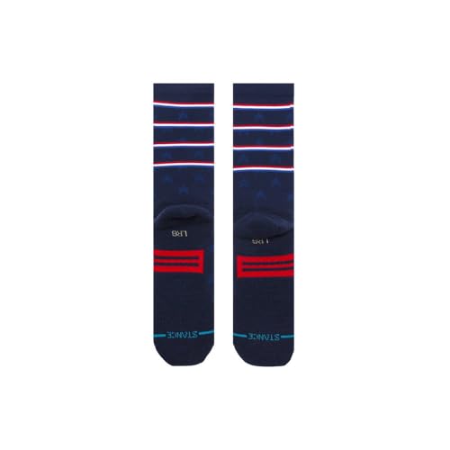 Stance Independence Crew Socks (Small, Navy)3