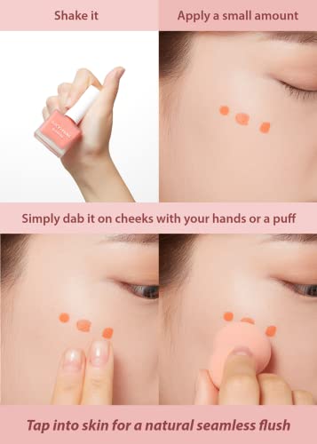 A'pieu Juicy-Pang Water Blusher (Pk03 - Guava Pearl) - Korean Liquid Blush For Cheeks K Beauty Makeup #TOP4