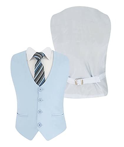 Image of Boys Page Boy Suit Tailored Fit 3 Piece or 6 Piece Set Communion Wedding Birthday Dinner Prom Party Special Occasion