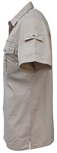 Foxfire Thunder River Gear Short Sleeve Cotton Travel Safari Passport Shirt3