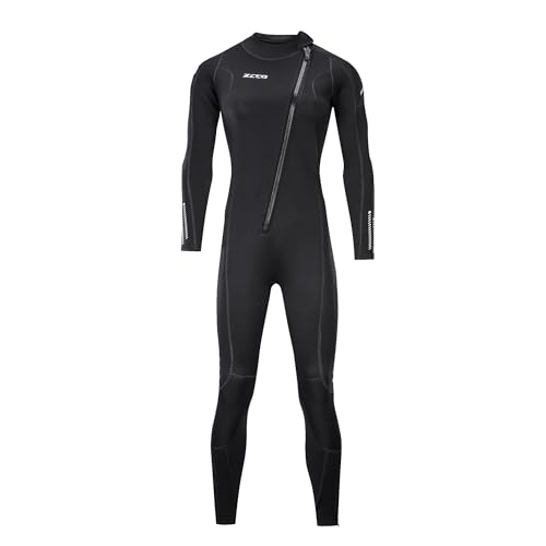 Foto von Ultra-Stretch-Neoprenanzug, 3 mm, Frontreißverschluss, Ganzkörper-Tauchanzug, Einteilig, für Männer und Frauen, Schnorcheln, Tauchen, Schwimmen, Surfen (Frauen, M)