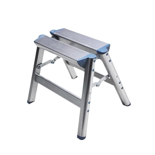 Amagogo Taburete Plegable Tipo Escalera, práctico, Estable, Resistente, de aleación de Aluminio, con Patas de Goma Antideslizantes, taburetes Altos para