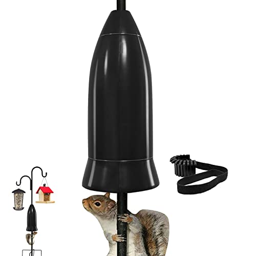 Raccoon Stopper Bird Feeder Baffle Guard â€“ Pole Mount and Hanging - No Need to Take Down Pole Model Easy to Install,Wrap Around Stopper Stops Raccoons Protect Bird Feeder Feeders