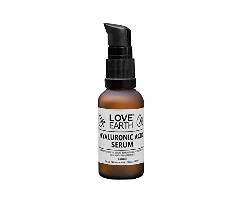 Love Earth Hyaluronic Acid Serum With Organic Aloe Vera & Essential Oils For Moisturised, Nourished & Hydrated Skin 30 ML