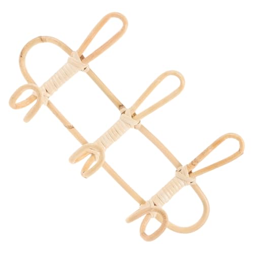 Baluue Perchero de Pared de Mimbre Mano
