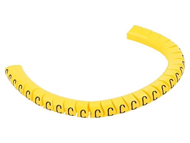 PARTEX PA-10003PV40.1 Kabelmarkierer 2,5–5mm, PVC, Gelb, 250 Stk., Herausziehbar – Für Leitungen & Drähte