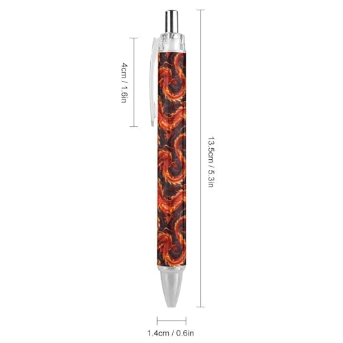Bolígrafo retráctil LJFABKY punto fino 0.5mm tinta negra miniatura 2